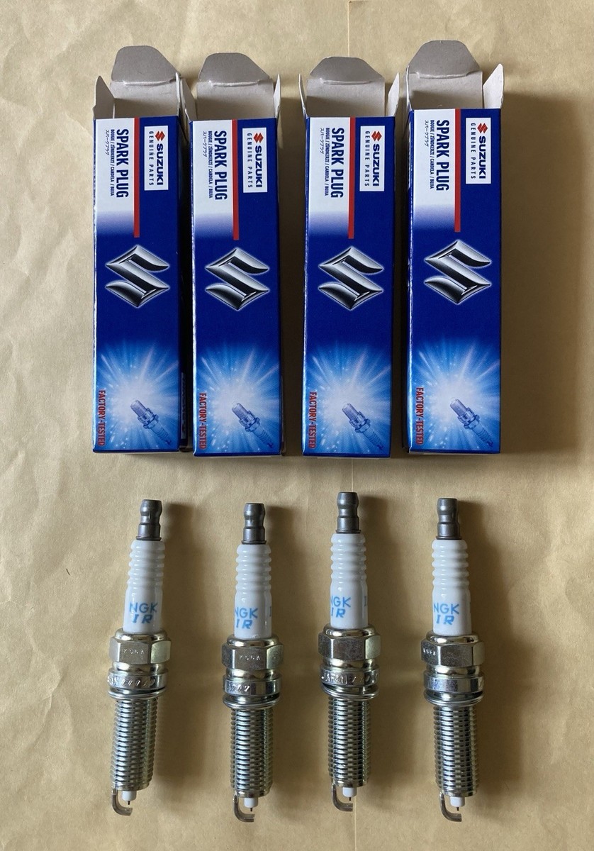eSpring 交換用　未開封 4 Pcs Spark Plug Origin NGK ( IFR5J11 ) Fit SUZUKI Genuine OEM