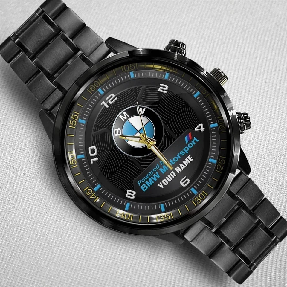 B.M.W. Часы из нержавеющей стали с персонализированным именем - Изображение 2 из 4