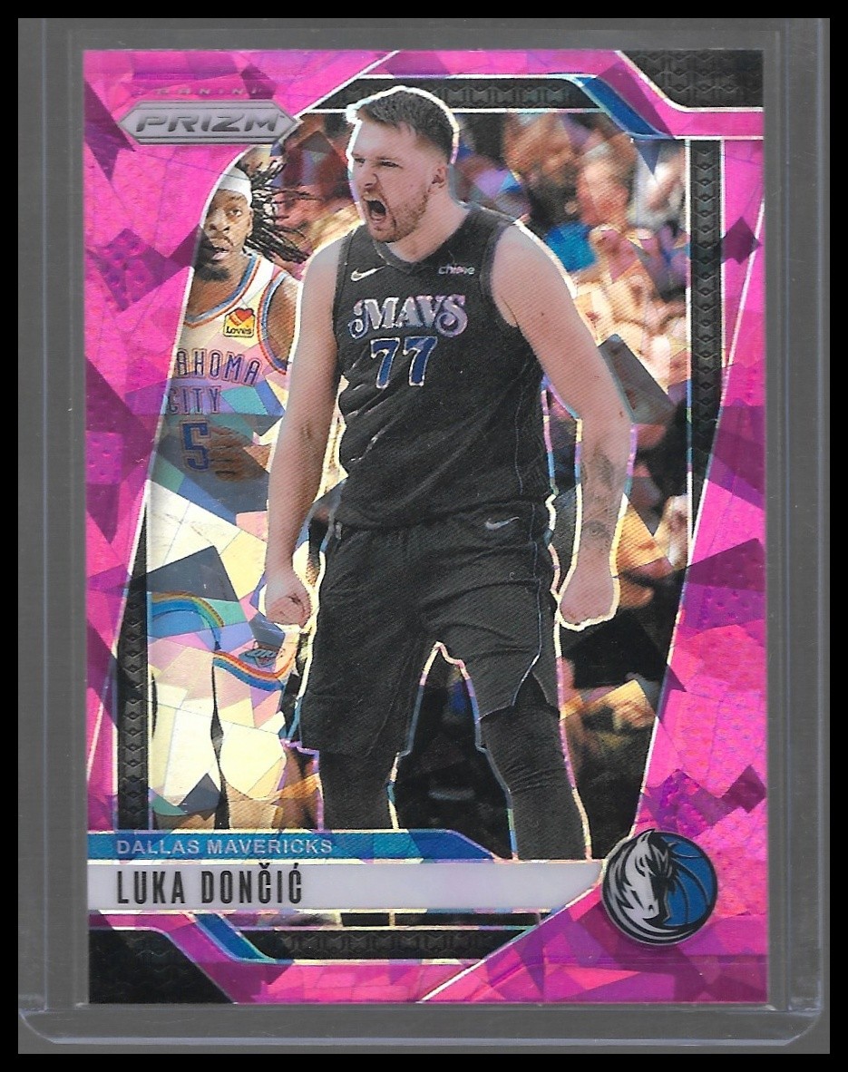 2024-25 Panini Prizm #89 Luka Doncic Prizms Pink Ice