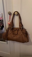 Chlo Paddington Shoulder Bag Brown leather