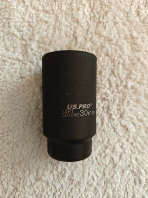 US Pro 30mm Hub Nut Socket Deep Impact Socket 1/2'' Flywheel Socket 12 point 3483