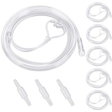 5 Pack Cannula Nasal 7 FT Super Soft 7 ft, Transparent - 7ft