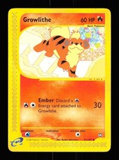 Growlithe 51/147 Uncommon Aquapolis Pokemon 2003 LP Umemoto