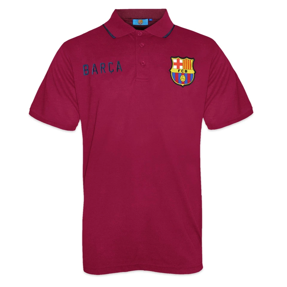 FC Barcelona - Polo oficial para hombre - Con el escudo del club - Azul marino - Imagen 2 de 3