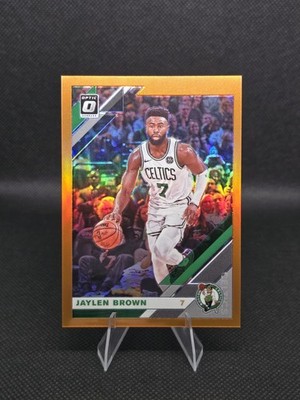 2019-20 Panini Donruss Optic Jaylen Brown #72 Orange Prizm /199 Boston Celtics
