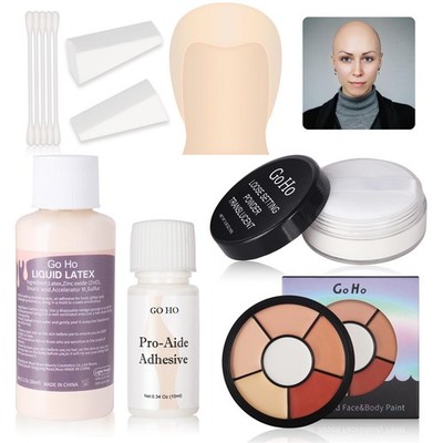 Go Ho Halloween Professional Bald Cap SFX Kit - Complete Makeup