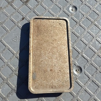1964 1965 1966 CHEVROLET TRUCK HEATER DELETE PLATE Straight Rare Original