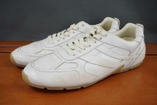 Vince Mojave Trainer Shoes Womens Size 11 White Leather Lace Up Casual Sneaker