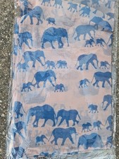 Lightweight Large Peach Elephant Print Ladies Fashion Scarf 170cmx80cm UK Seller