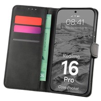 HandyhüLle Mit Klappe FüR Realme 16 Pro 5G Bizon Case Flip Cover Etui Schwarz