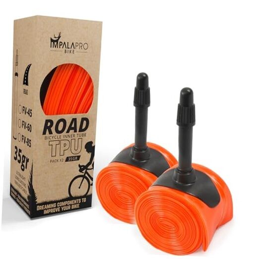 Ultralight Road Bike TPU Inner Tube 700C 35g 0.25mm Thick 2Pcs - Val 45mm 35g