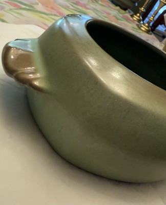 VTG Frankoma Plainsman Prairie Green 5V Covered 1.5 Qt Casserole. Damaged lid!