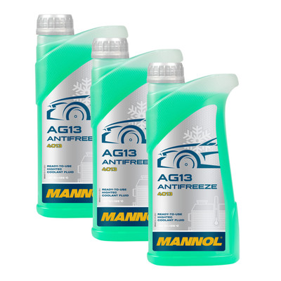3x Mannol antifreeze AG13 1L coolant radiator antifreeze green VW