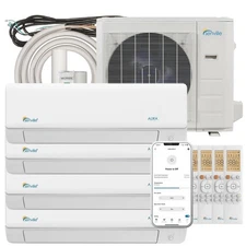 36000BTU Quad Zone Mini Split Air Conditioner & HeatPump - 4x9000BTU SEER2 23