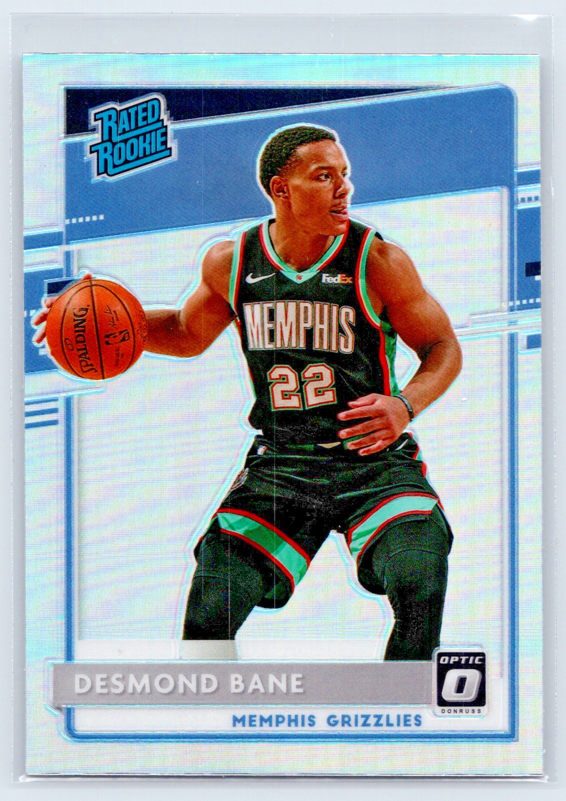 2020-21 Donruss Optic #180 Desmond Bane Rated Rookie RC Memphis Grizzlies