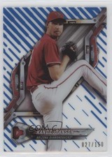 2018 High Tek Pattern 1 Waves/Diagonals Blue Rainbow Foil Randy Johnson HOF 18bc