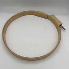 Vntg American Heritage 12" Round Wood Quilting Hoop Craft Adj Screw