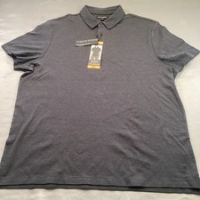 NWT Banana Republic Luxe Touch Performance Polo Shirt Mens XXL Black Luxury Feel