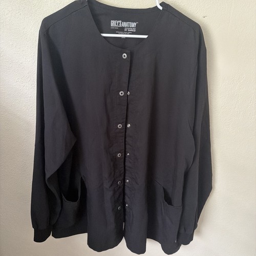 Greys Anatomy By Barco Lab Coat Black Size 3XL