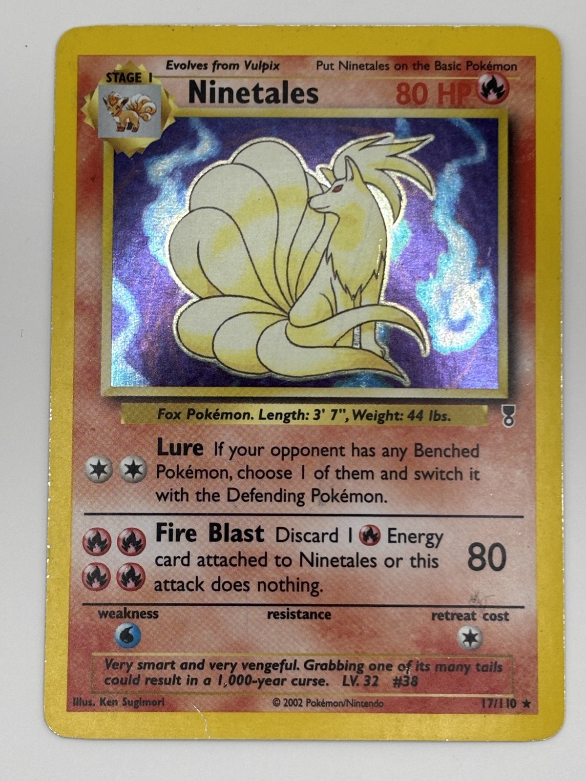 Pokémon TCG Legendary Collection Holo Rare Ninetales 17/110 LP