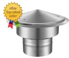 6 inch Chimney Cap - All-Weather Stainless Steel with Reinforced Hardware, Ea...
