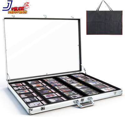 34''x22'' Premium Trading Card Display Case with Alloy Lock & Anti-Wear Surface