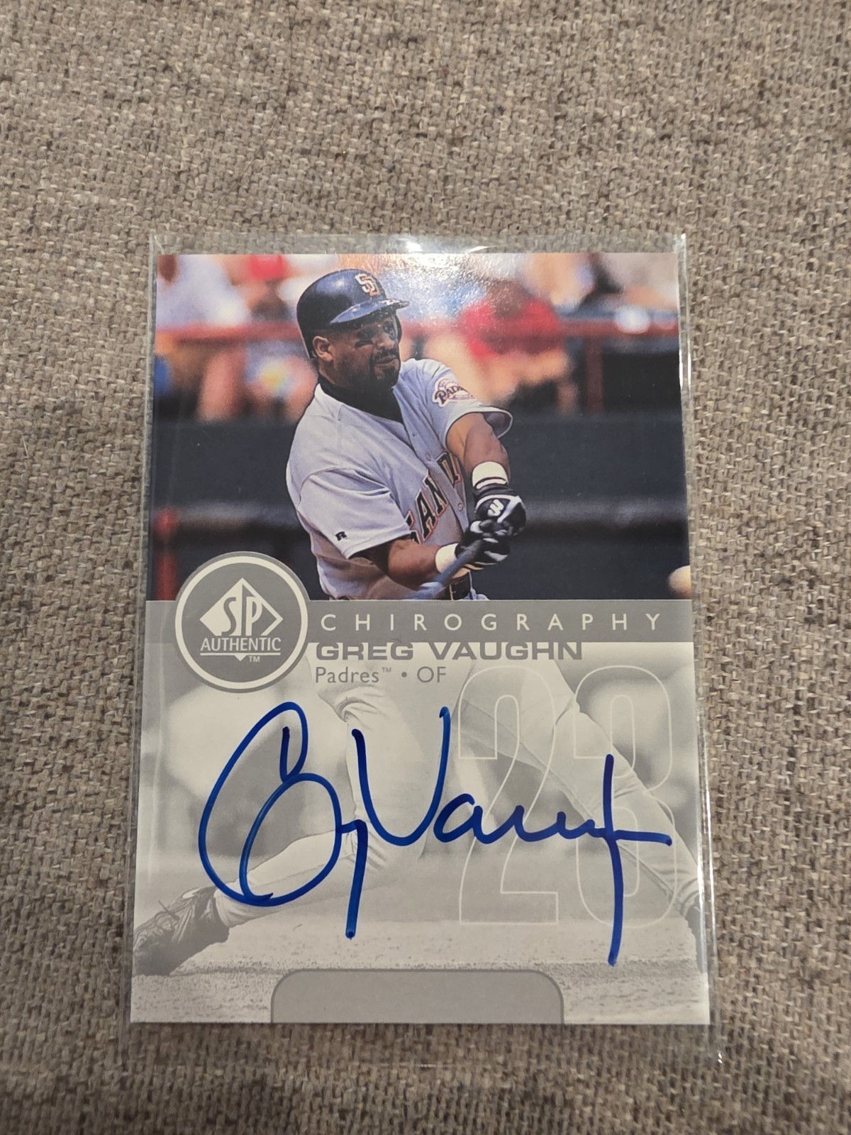 1999 SP Authentic Greg Vaughn Chirography Auto