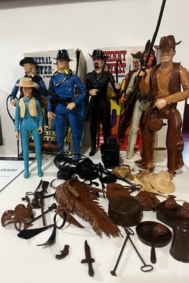 Marx Best Of The West-Johnny West   Fort Apache Lot Of 6 w/ Accessories BIN!