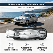 Rechts Außenspiegel Blinker Spiegelblinker Für Mercedes Benz C-Klasse W203 04-07