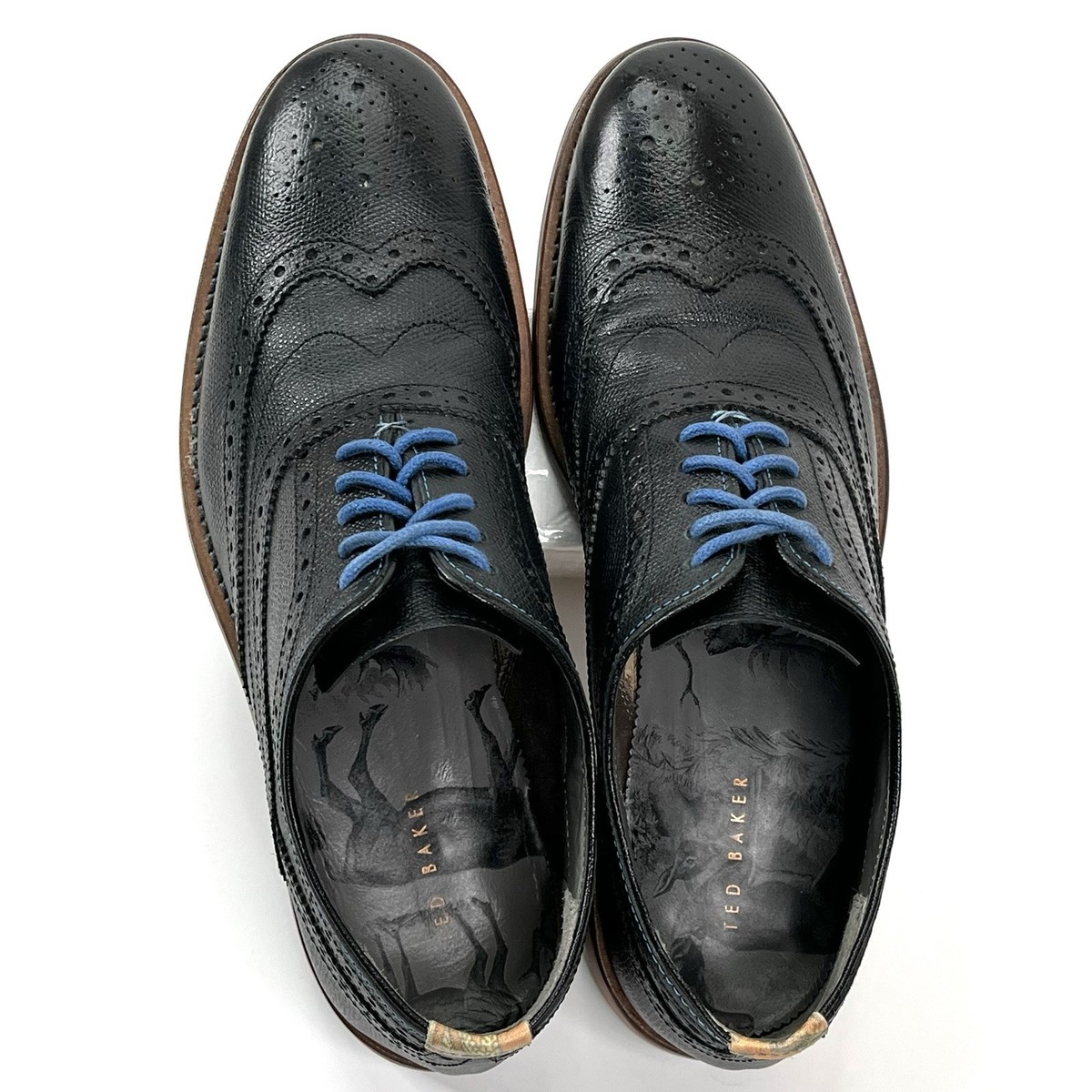 Ted Baker Guri Black Leather Wing Tip Size 10 Black Ted Baker Mens Dress Shoes Ted Baker London Guri Black  main image 3