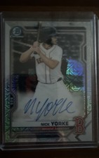2021 Bowman - Mega Box Chrome Mojo Autographs Nick Yorke #BMA-NY (AU, RC)