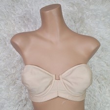 Vintage Gelmart Bra Size 38B Nude Strapless Underwire Pinup Lingerie Padding P