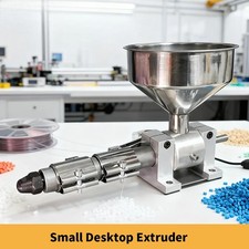 Small Desktop Single Screw Plastic Extruder Machine 3D Printing Line