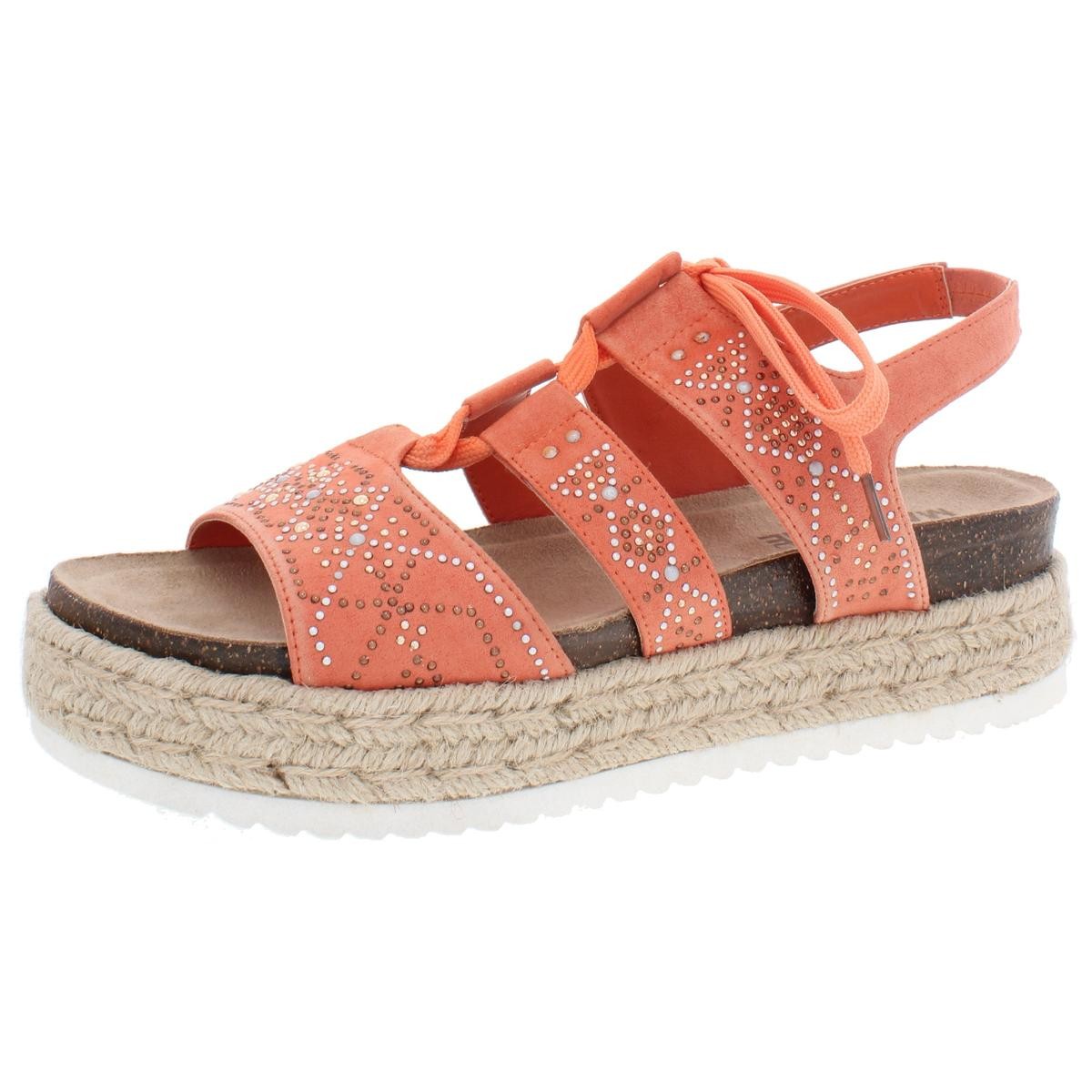 Женские босоножки на платформе MADELINE girl Womens Dream On Orange 8 Medium (B,M) BHFO 5753