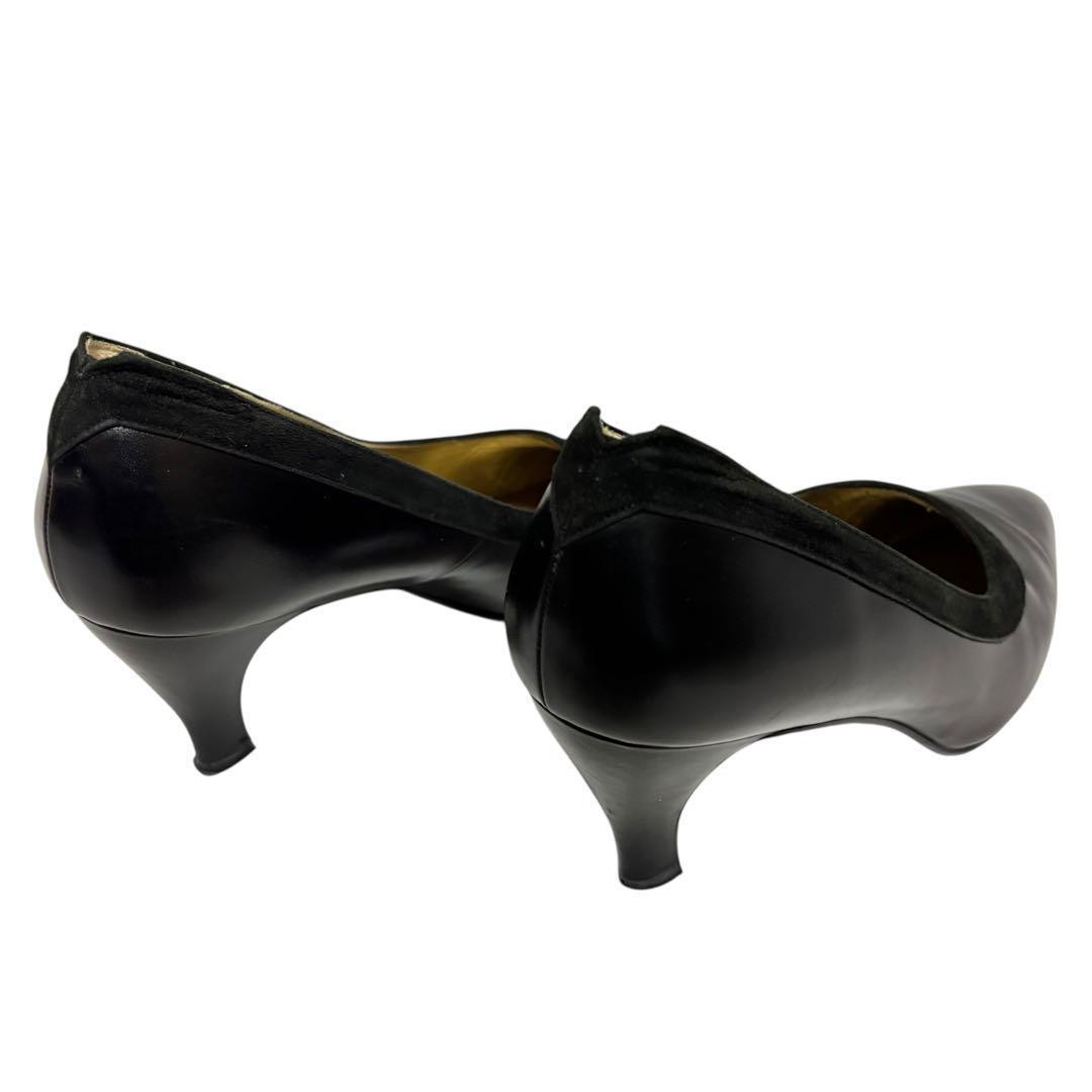 VALENTINO GARAVANI Pumps Size 7 25cm Black Leather Elegant Design thumbnail 12