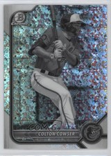 2022 Bowman Chrome Black & White Mini-Diamond Refractor Colton Cowser fz7