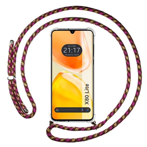 RankOne Hülle Für Vivo X80 Lite 5G / V25 5G – Transparent Mit Ballerina-Muster, TPU Silikon, Stoßfest