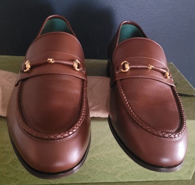 NEW AUTHENTIC GUCCI HORSEBIT 1953 LEATHER LOAFER GUCCI MENS  display picture 3