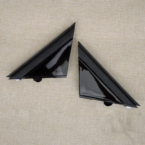 2pcs Side Door Rearview Mirror Flag Cover Molding Trim Fit for Fiat 500 2012-17