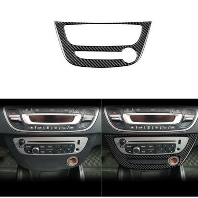 Carbon Fiber Center Console Switch Panel Trim For Renault Fluence Megane 2009-16