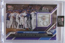 2024 Topps Now MLB LA Los Angeles Dodgers NLCS GAME USED BASE RELIC SP 3/25