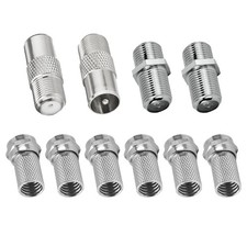 10 Pcs F Plug Connectors Waterproof Micro Screw,tv aerial...