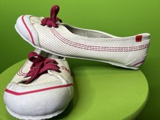 Retro Vintage Kickers Women?s Pumps Trainers Flat Shoes Size 41 UK 7.5 White