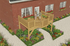 Holzbalkon 5,25m x 3,25m + Erker Vorstellbalkon Balkonbausatz Anbaubalkon Balkon