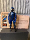 GI JOE Vintage Action Figure VIPER PILOT Complete with File Card 1983