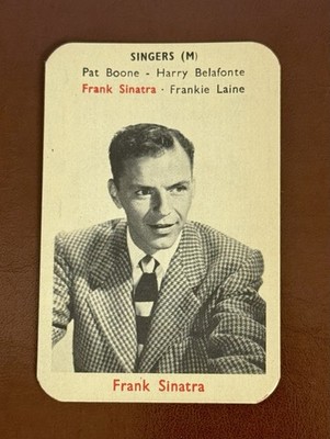 1953~FRANK SINATRA ~Maple Leaf Gum Singers Trading Card~(Red Back)~ RARE~