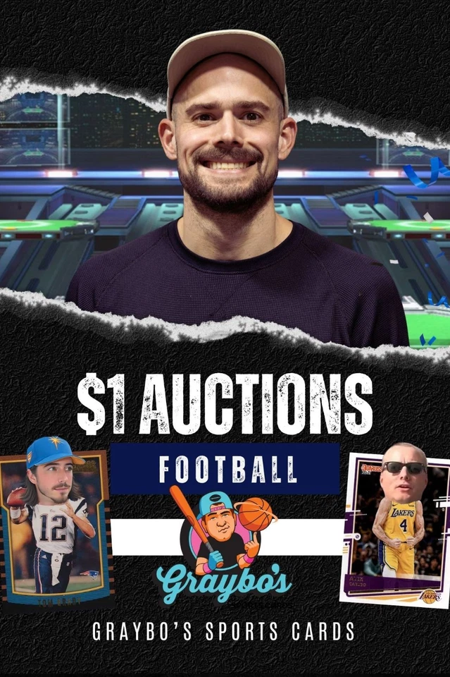 $1 Starts - Football, Baseball and Basketball Card Auctions!
