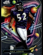 RAY LEWIS 2024 TOPPS COMPOSITE FOOTBALL CHROME COSMIC BALTIMORE RAVENS #258