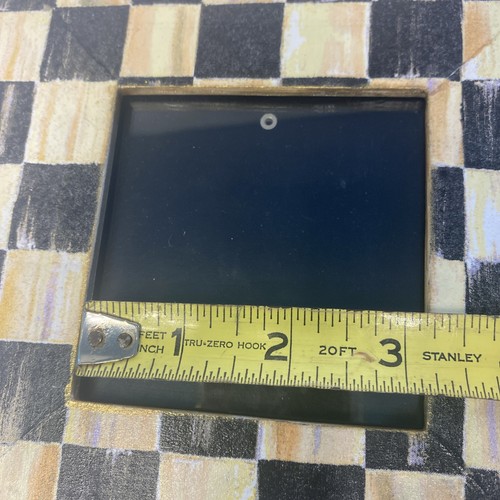 Bilderrahmen Handarbeit mit höfischem Karopapier Goldrand 6,75 Zoll - Bild 8 von 10