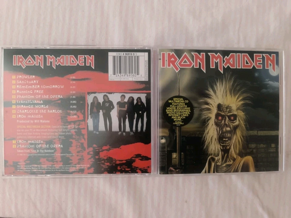 IRON MAIDEN-IRON MAIDEN-ALBUM CD - Photo 1/2